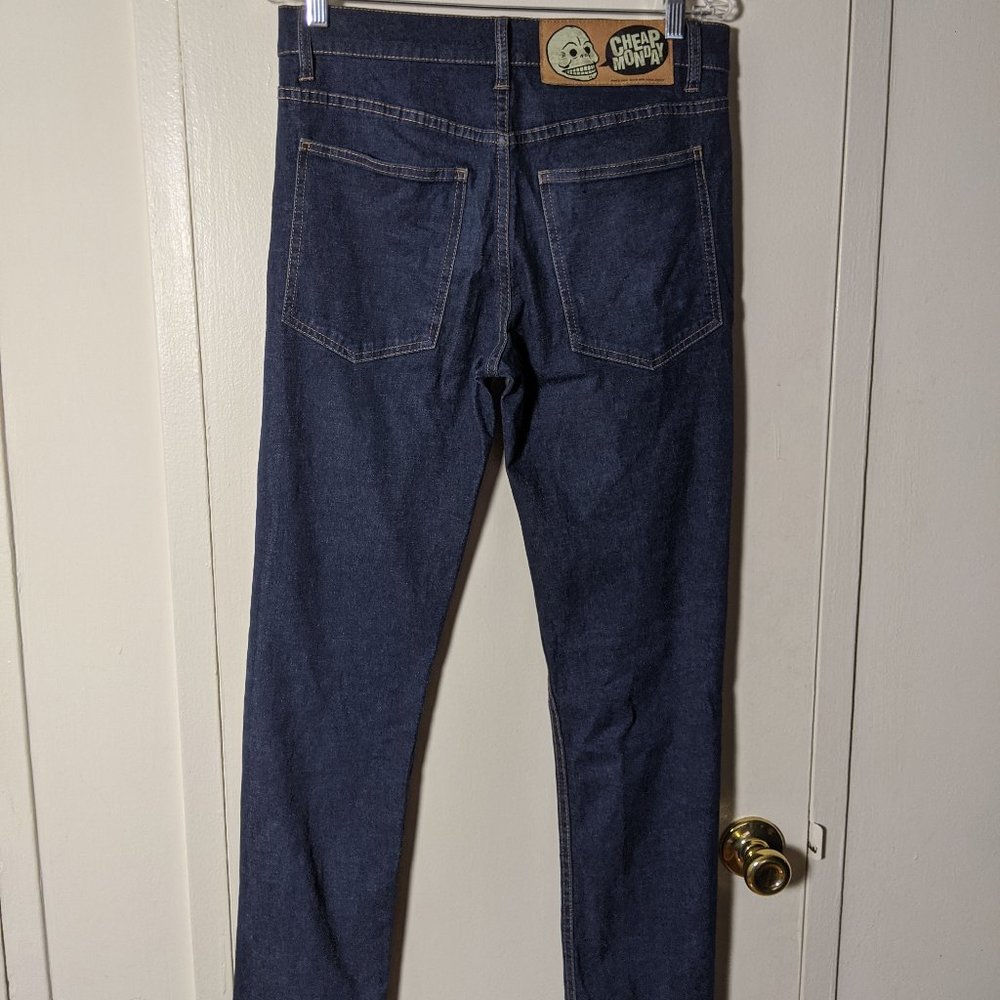 Cheap Monday skinny indigo jeans 32X32 UNISEX